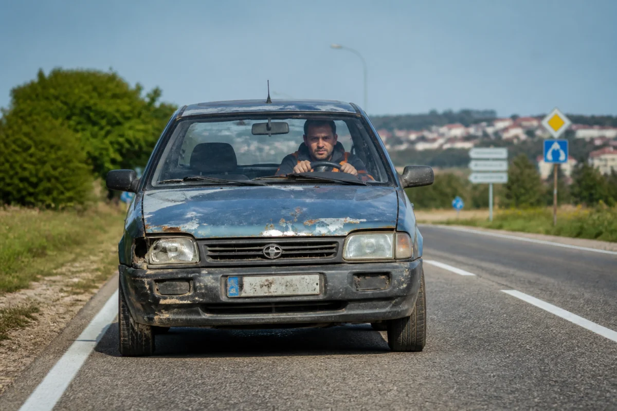 peut on rouler avec une voiture epave