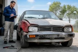 voiture épave roulante