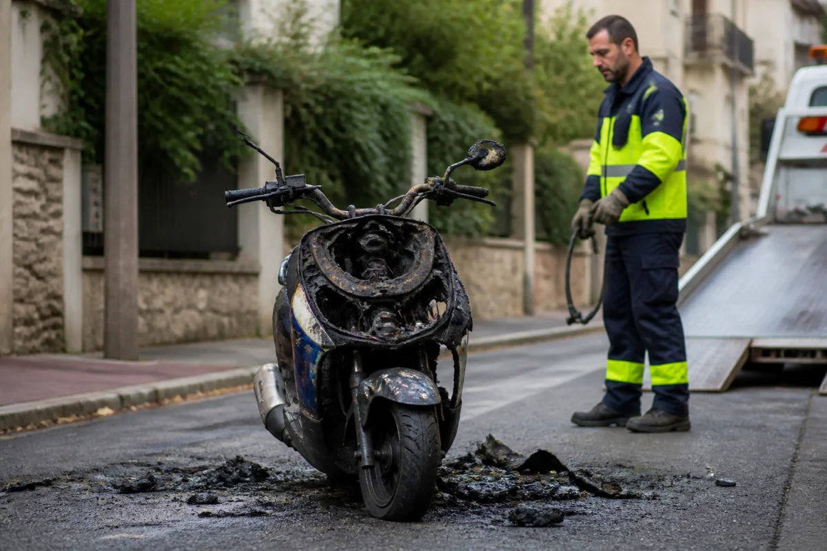 Enlèvement épave après incendie et démarches à connaître