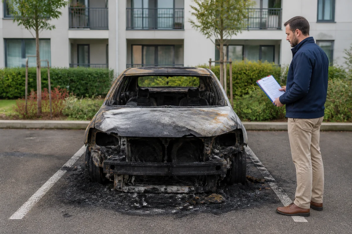 Enlèvement épave après incendie et démarches à connaître