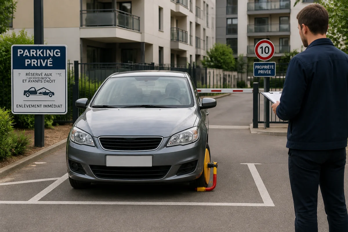 Voiture immobilisée sur terrain privé que faire légalement et rapidement