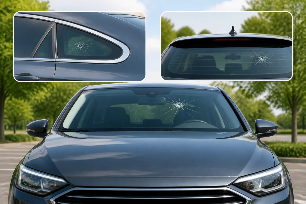 Verre de voiture fissuré que faire pour rester en sécurité